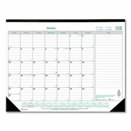 REDIFORM OFFICE PRODUCTS Brownline, ECOLOGIX MONTHLY DESK PAD CALENDAR, 22 X 17, 2021 C177437